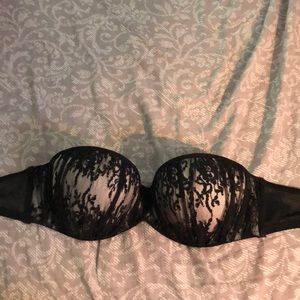 Strapless Lace H&M black bra